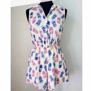 Pineapple romper, brand: free bird, size: small
